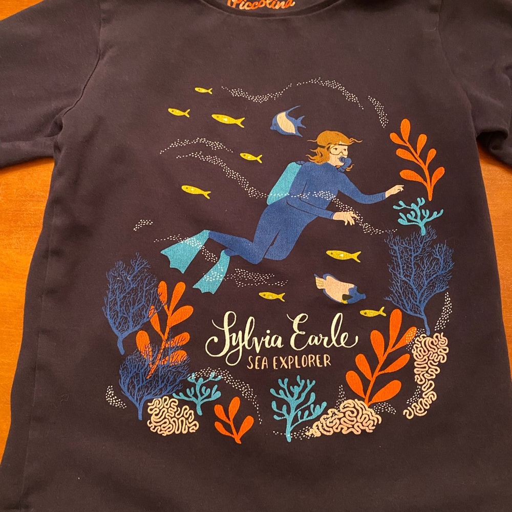 Piccolina Sylvia Earle trailblazer shirt